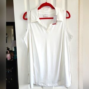NWT Livi for Lane Bryant Sleeveless Collared Top